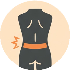 Icon untere Rückenschmerzen