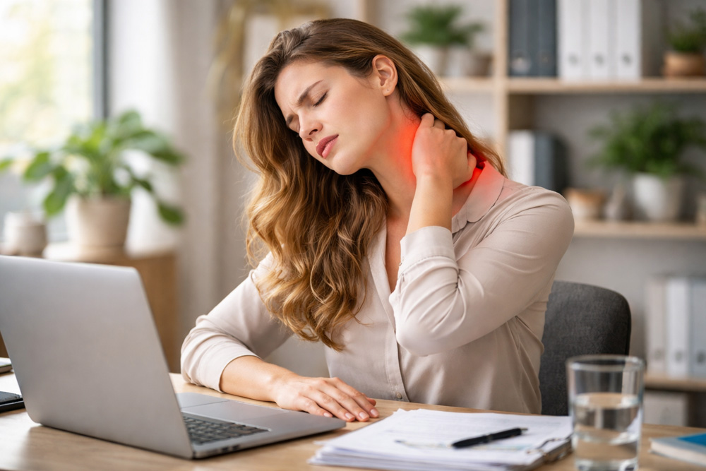 Stress und Nackenschmerzen